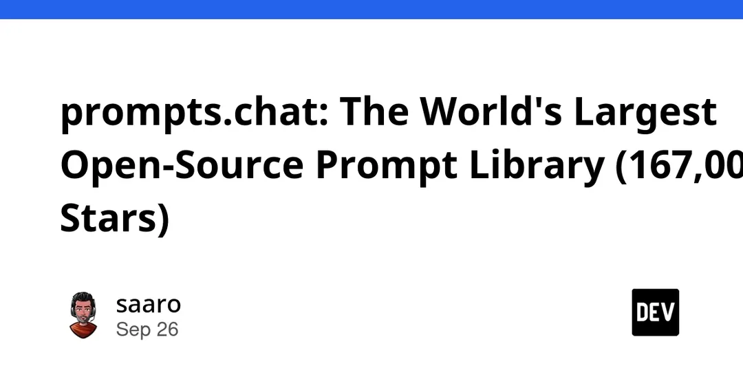 prompts.chat: крупнейшая открытая библиотека промптов с 167 000 звёзд