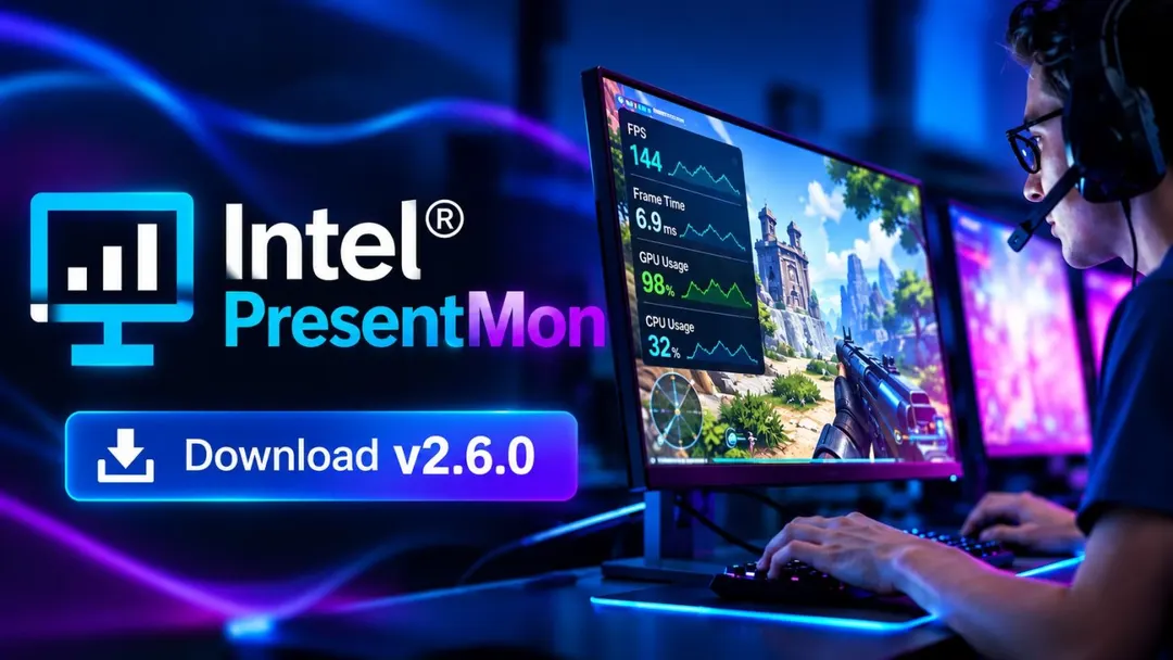 Intel выпустила PresentMon 2.6.0 со снижением нагрузки на CPU до 78%