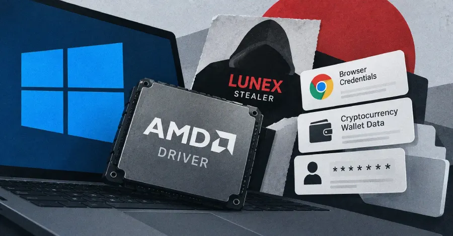 Lunex Stealer использует драйвер AMD для отключения защиты