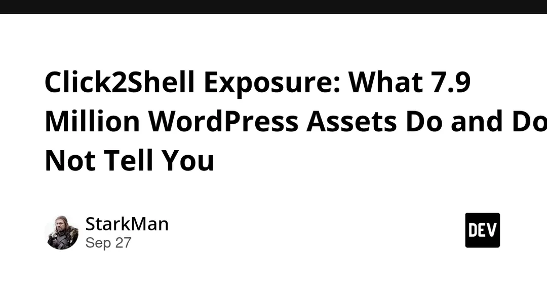 Click2Shell в WordPress: 7,9 млн активов в индексе и что это значит