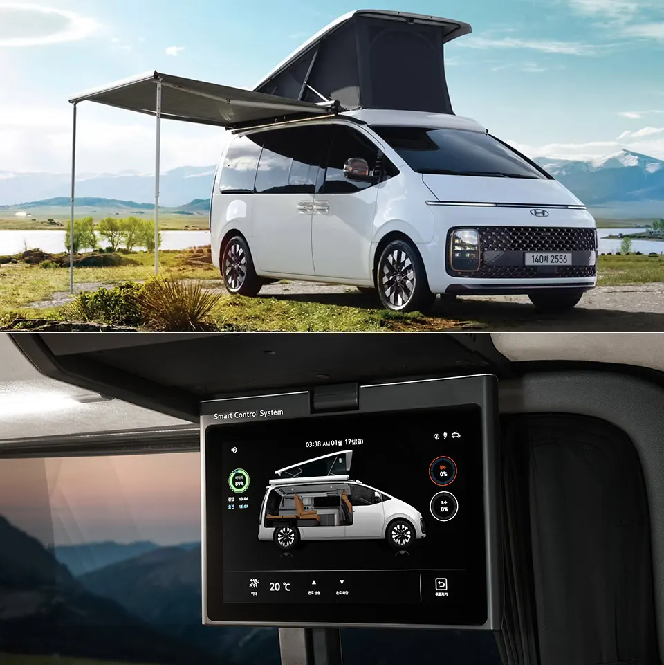 Hyundai показала кемпер Staria Camper Concept на базе электрического фургона