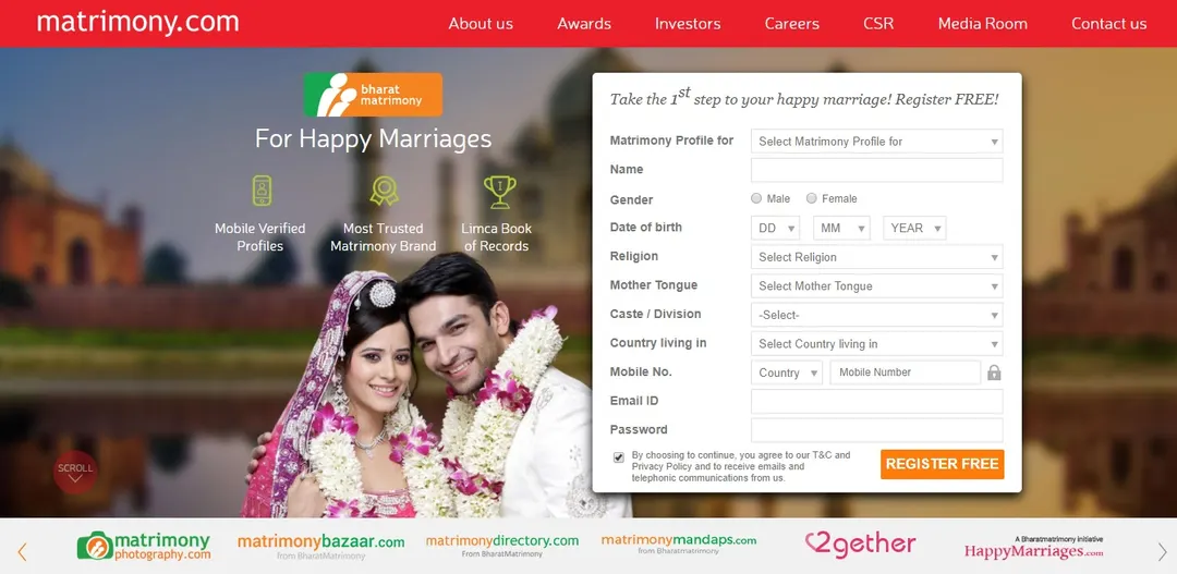 Тамилнад разрешил Matrimony.com использовать Aadhaar для верификации