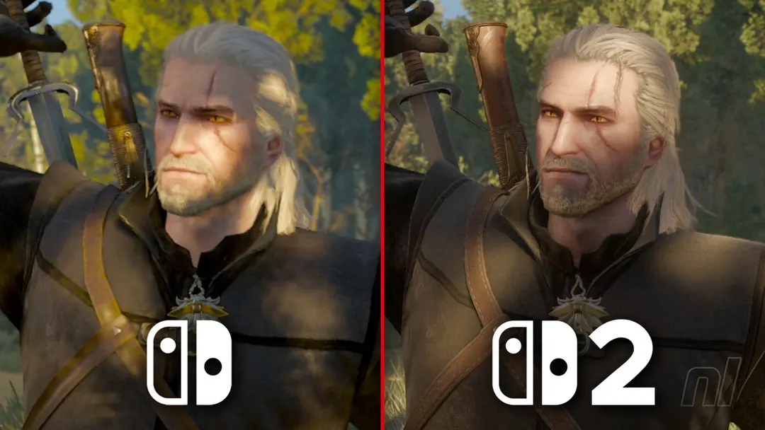 The Witcher 3 для Switch 2: сравнение графики с версией для Switch