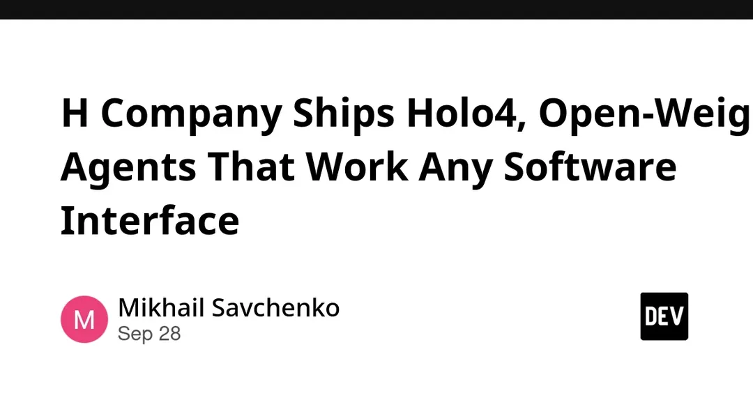 H Company выпустила Holo4 — открытые ИИ-агенты для любого интерфейса