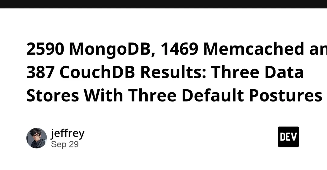 В открытом интернете нашли 2590 MongoDB, 1469 Memcached и 387 CouchDB