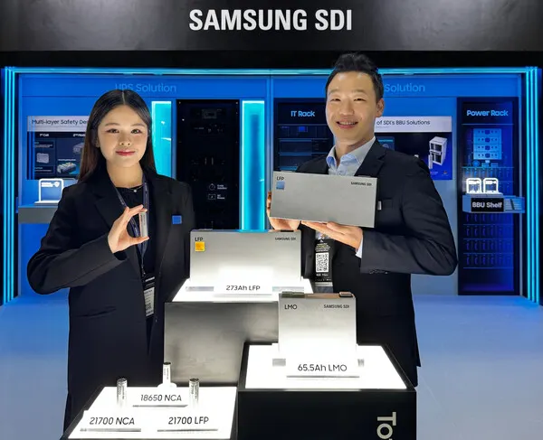 Samsung SDI показала цилиндрическую LFP-батарею для ИИ-дата-центров