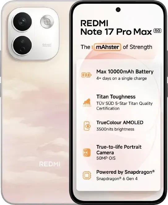 Redmi Note 17 Pro Max: 6,83" AMOLED 120 Гц и батарея 10000 мАч