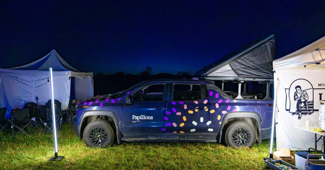 Концертный тур в Квебеке полностью питался от двух Chevrolet Silverado EV