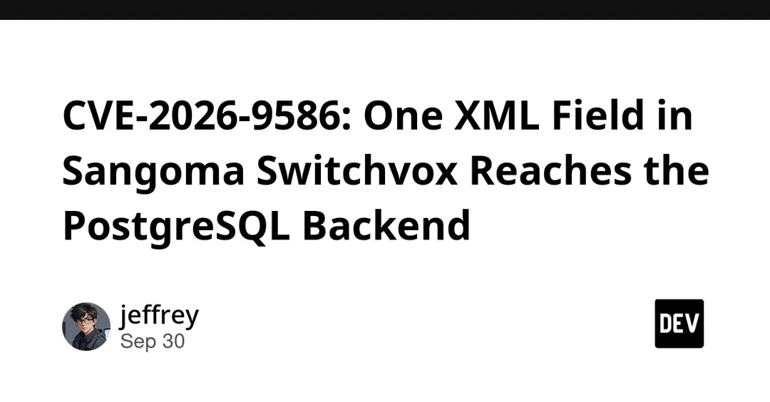 CVE-2026-9586: SQL-инъекция в Sangoma Switchvox с оценкой 9.8