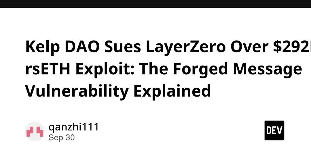 Kelp DAO подала в суд на LayerZero из-за эксплойта rsETH на $292 млн