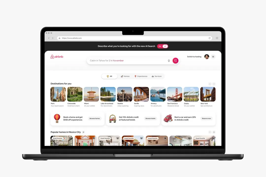 Airbnb добавила ИИ-поиск жилья и социальные функции