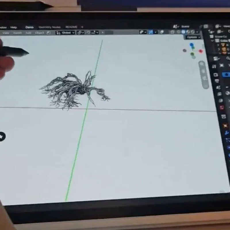 Blender 5.3 запустили на Android-планшете Wacom