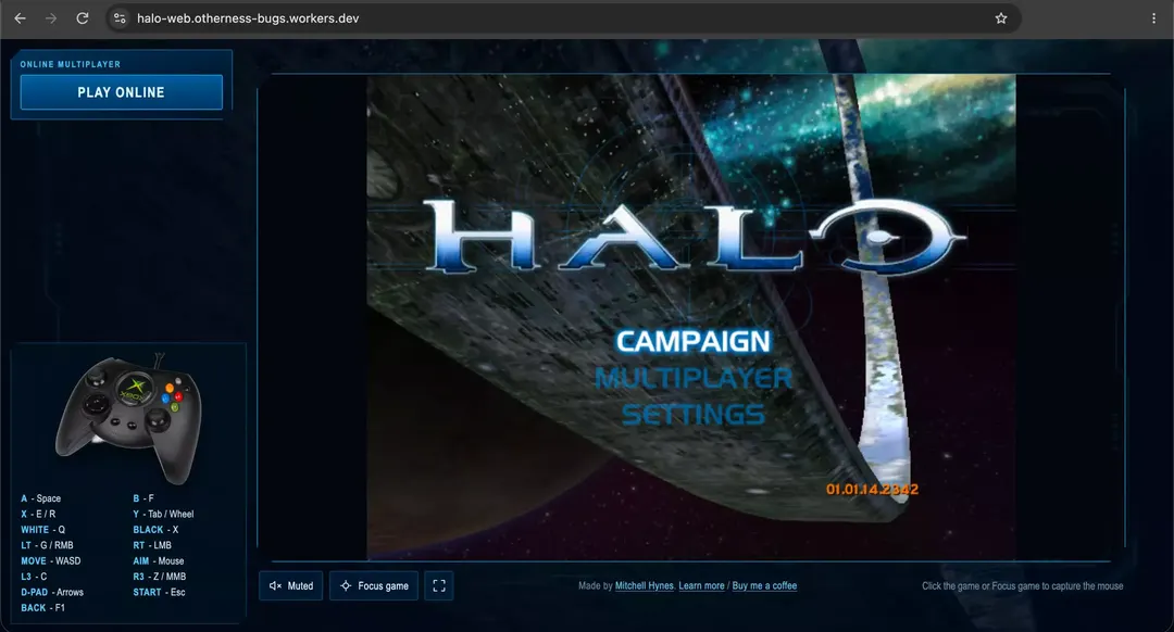 Оригинальный Halo запустили в браузере с мультиплеером на 128 игроков