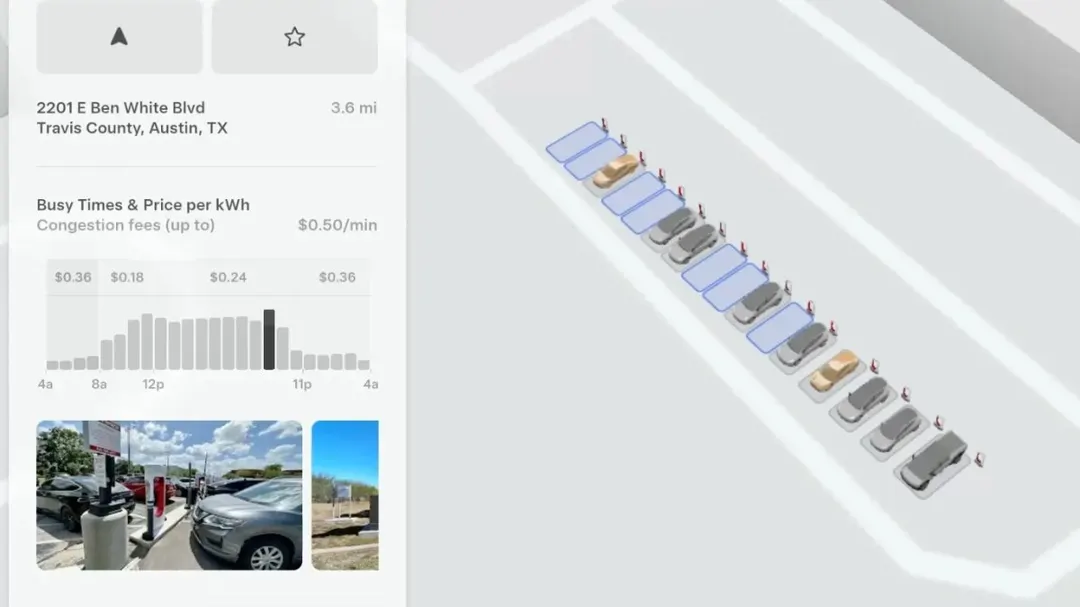 Tesla добавила 3D-карты Supercharger на машины с Intel Atom в обновлении 2026.38
