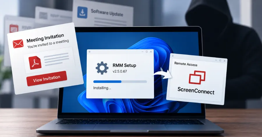 Microsoft: фишеры ставят MSP360 и ScreenConnect через двойной RMM