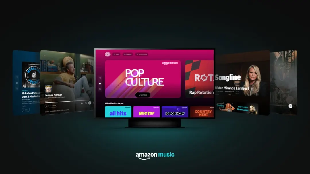 Amazon Music для Fire TV получит редизайн и Alexa+
