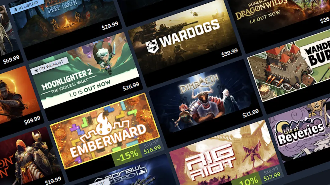 Valve изменила ленту скидок Steam: инди-игры получили рост видимости