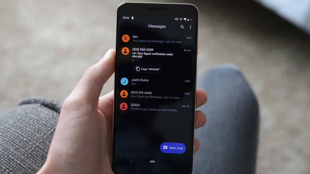 Google Messages обновила жесты и меню: свайпы и выбор текста