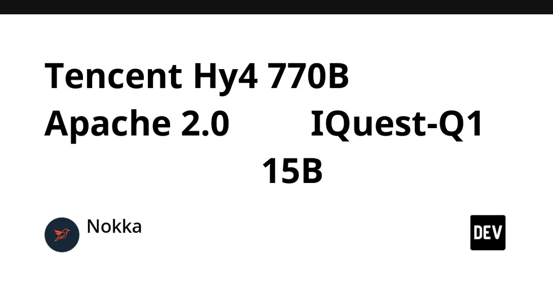 Tencent открыла Hy4 preview на 770 млрд параметров под Apache 2.0