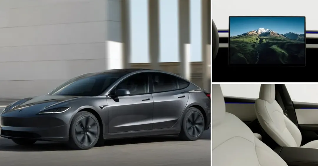 Tesla обновила Model 3 в Китае: экран 16 дюймов и V2L до 2,2 кВт