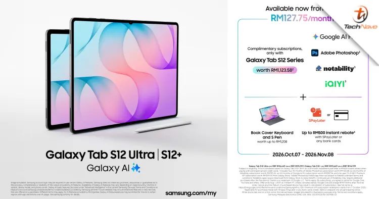 Samsung выпустила в Малайзии планшеты Galaxy Tab S12 Ultra и S12+ от RM4 999
