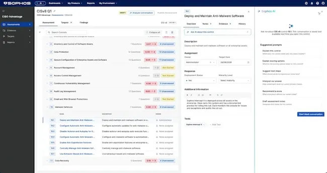 Sophos выпустила CISO Advantage — ИИ-платформу для приоритизации киберрисков