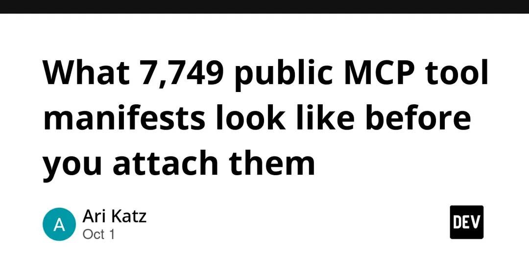 Сканирование 7749 манифестов MCP: 33% блокируются до подключения