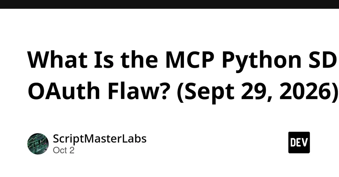 В MCP Python SDK нашли уязвимость OAuth-подмены: утечка client secret и PKCE