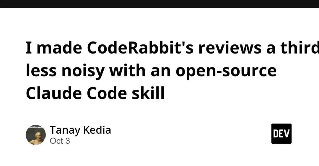 Открытый навык для Claude Code снижает шум ревью CodeRabbit на треть