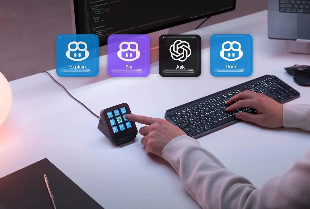Logitech выпустила MX Keypad — панель с 9 LCD-клавишами для ИИ-кодинга за $99,99