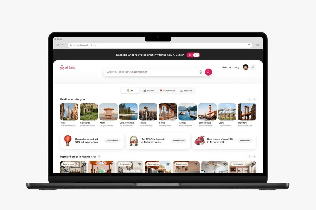 Airbnb добавила ИИ-поиск и социальные функции в приложение