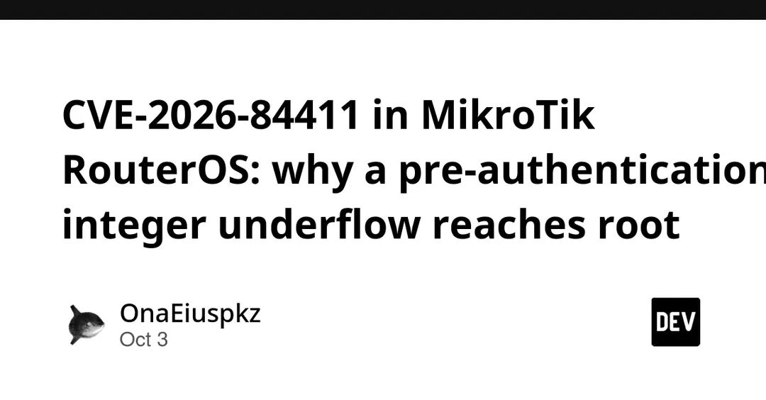 CVE-2026-84411 в MikroTik RouterOS: подделка HTTP-запроса даёт root без пароля