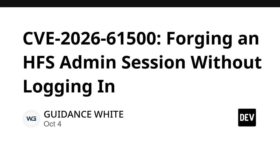 CVE-2026-61500 в Rejetto HFS: подделка админ-сессии и RCE без входа
