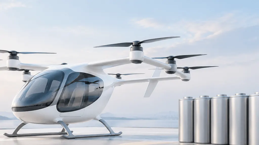 Gotion представила цилиндрическую батарею 330 Вт·ч/кг для eVTOL