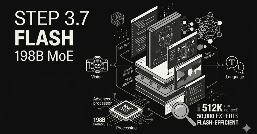 StepFun выпустила Step 3.7 Flash: 198B MoE-модель с 11B активных параметров