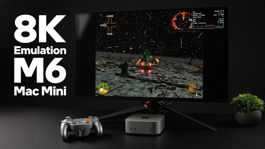 M6 Mac Mini запускает игры GameCube в 8K при 60 fps