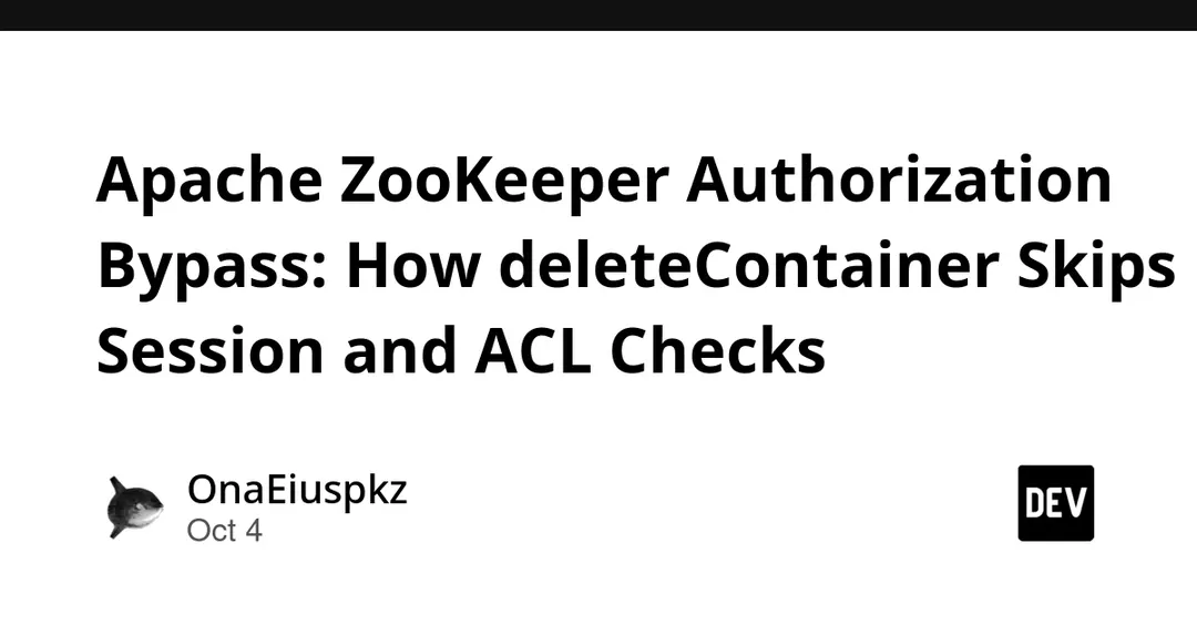 В Apache ZooKeeper нашли обход авторизации через deleteContainer