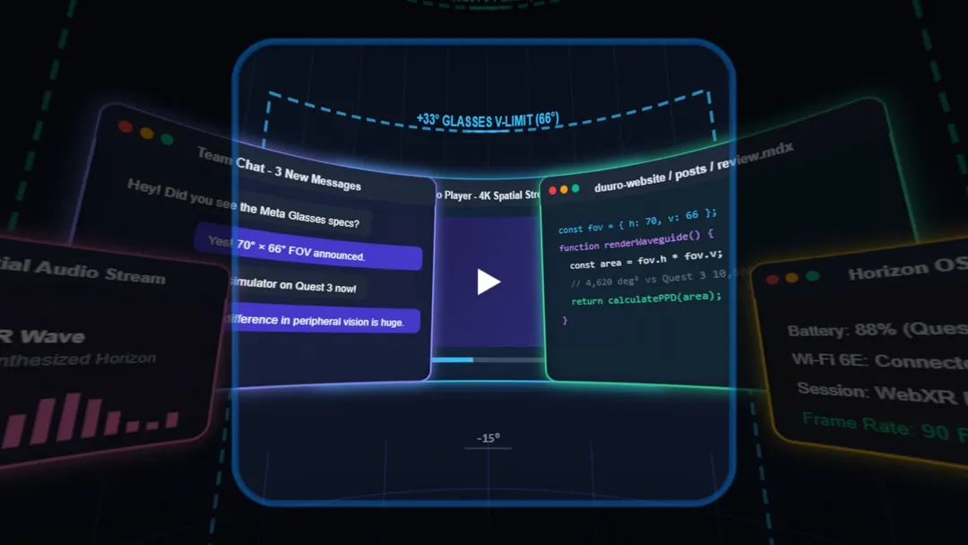 WebXR-приложение сравнит поле зрения Meta VR Glasses и Quest 3