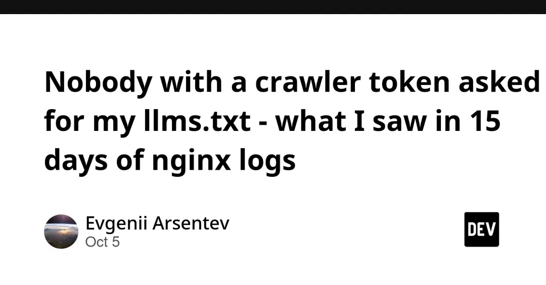 За 15 дней ни один ИИ-краулер не запросил llms.txt