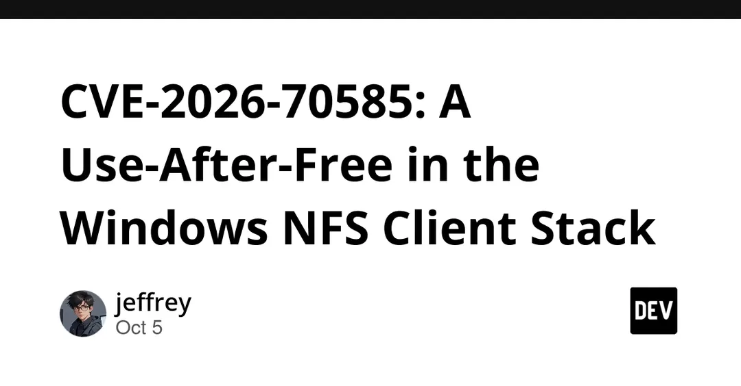 CVE-2026-70585: use-after-free в NFS-клиенте Windows