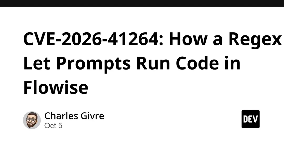 CVE-2026-41264: регулярка в Flowise позволяла промпту выполнять код