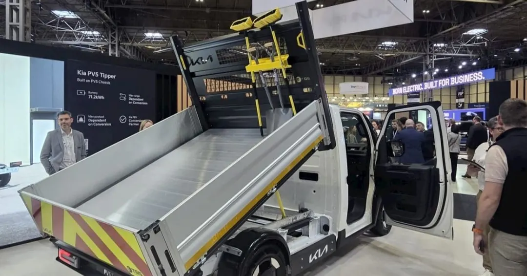 Kia показала самосвал на базе электрического фургона PV5