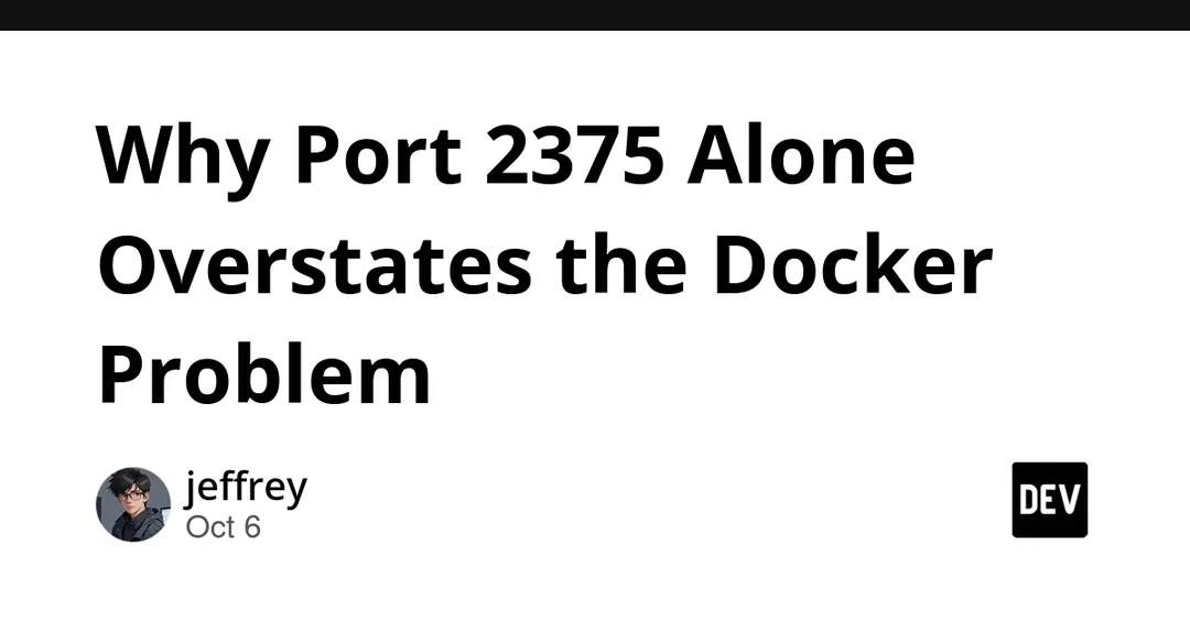 Порт 2375 не равен открытому Docker API: разрыв в три порядка