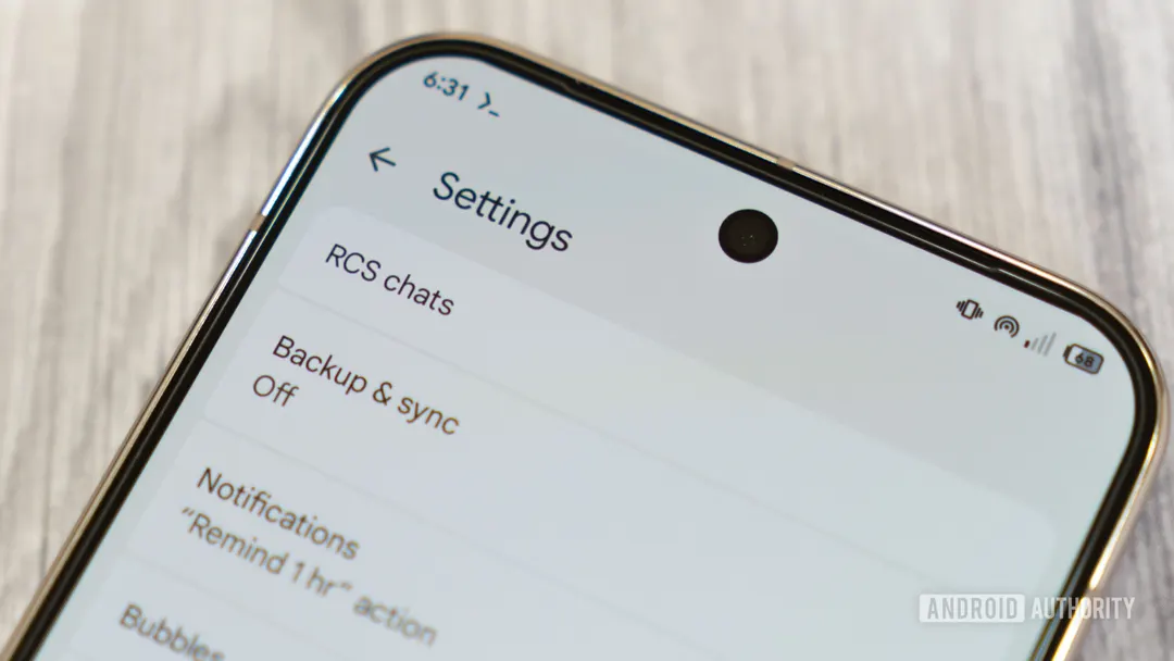 Google Messages уберёт отключение RCS для отдельных чатов
