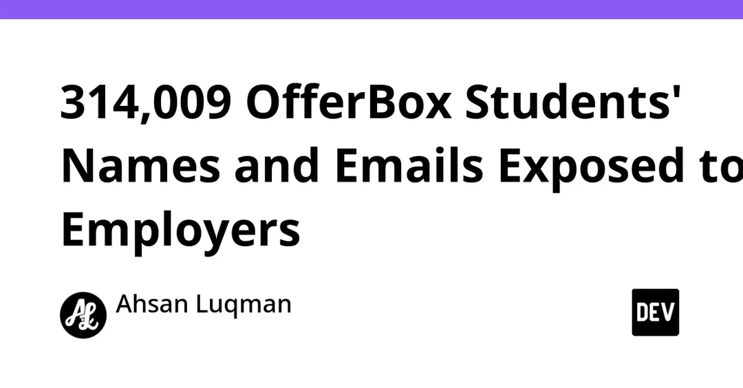 OfferBox раскрыл имена и email 314 009 студентов работодателям