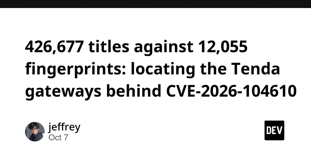 CVE-2026-104610: 12 055 шлюзов Tenda доступны из интернета