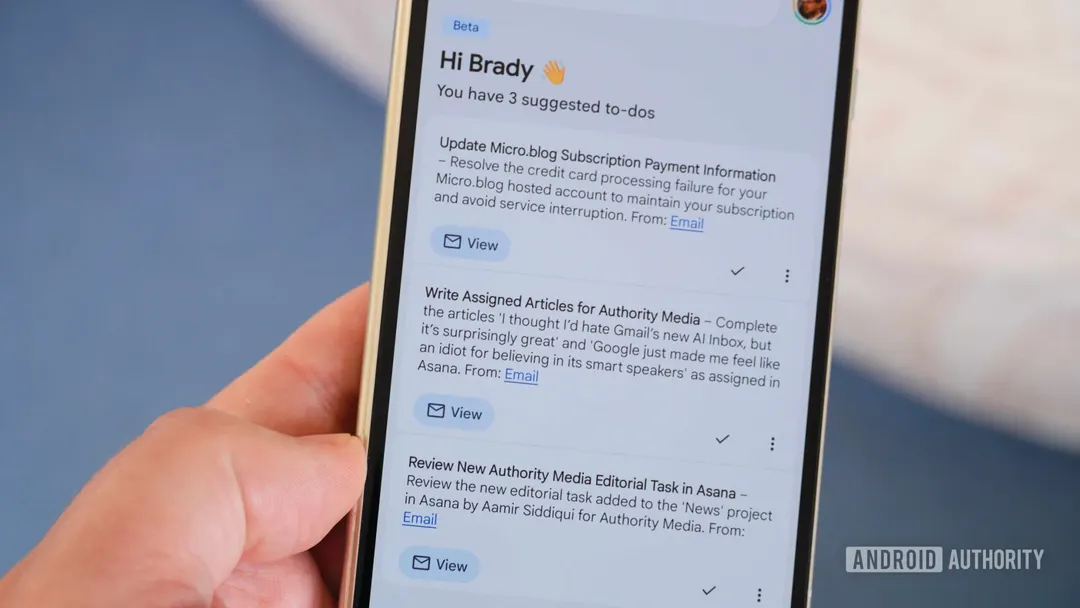 Gmail получит агентные задачи Gemini в AI Inbox