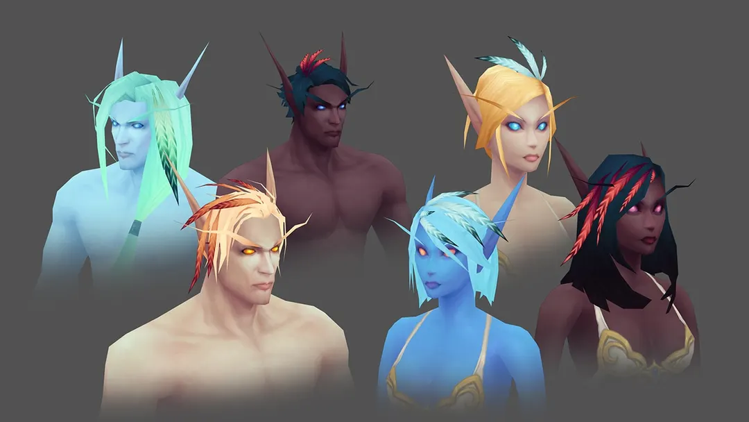 Blizzard переделает синих эльфов Skyborne в WoW: Forever под ретро-стиль