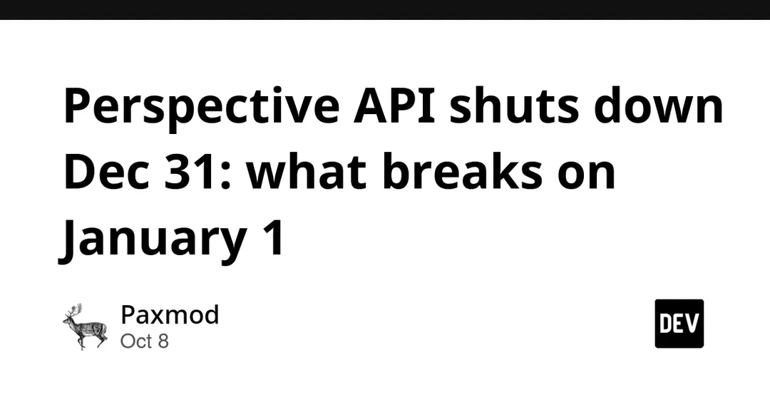 Google отключит Perspective API 31 декабря 2026 года